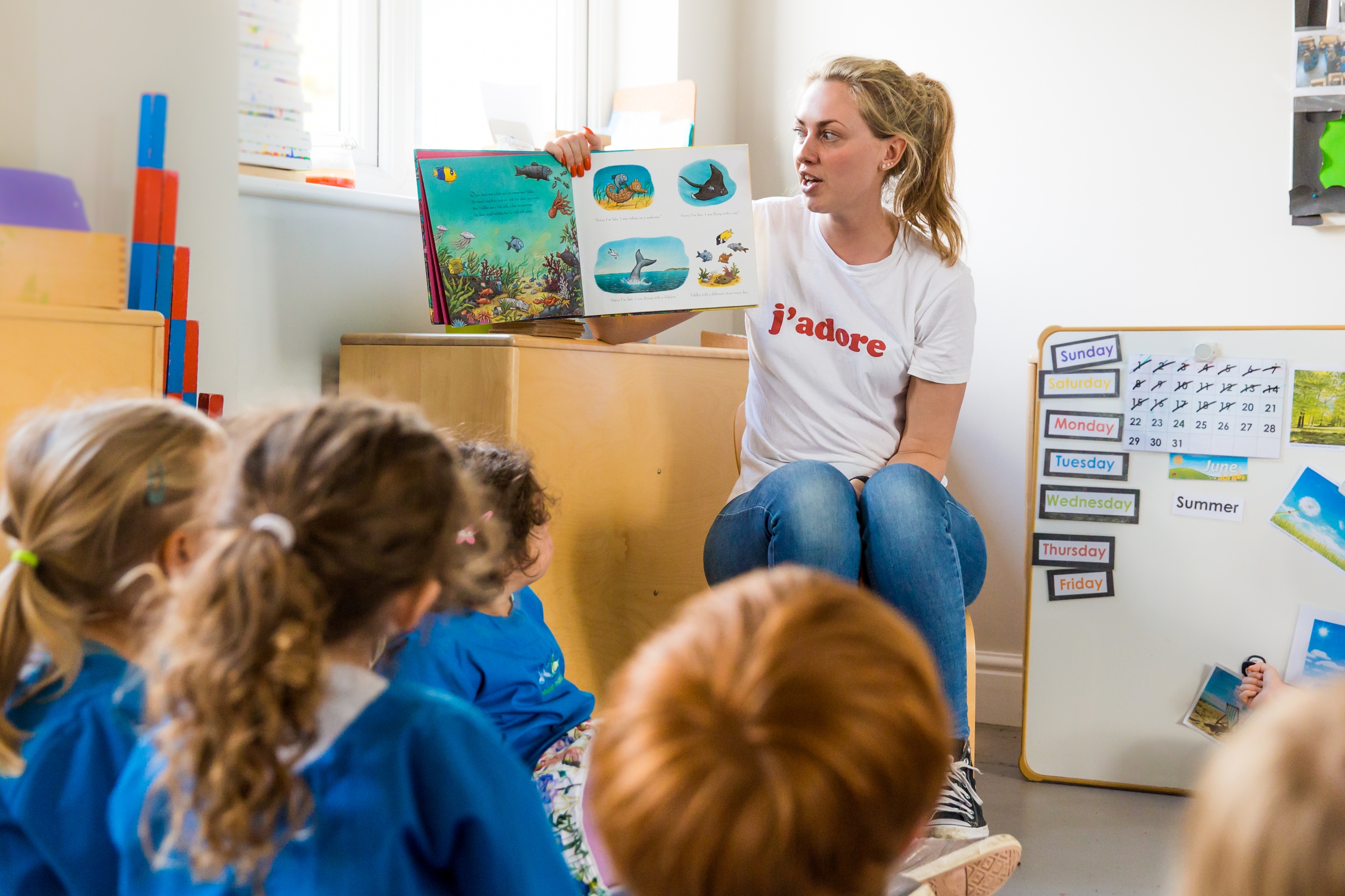 Key person interacting with child